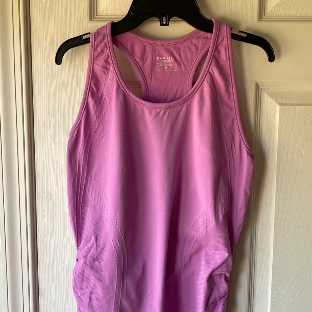 Athleta momentum tank pink size medium